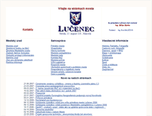 Tablet Screenshot of old.lucenec.sk